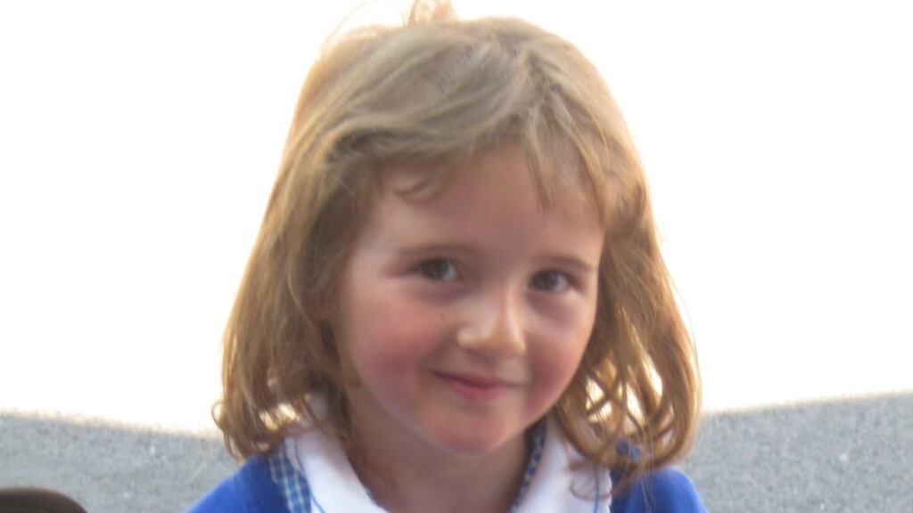 An undated file handout photo issued by Dyfed-Powys Police of April Jones. Photograph: PA