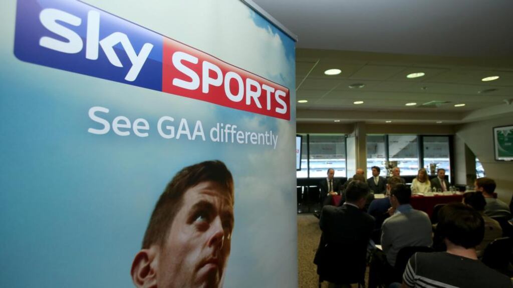 Sky TV launch their coverage of the GAA championship at Croke Park last month. Photo: Clive O’Donohoe/Inpho