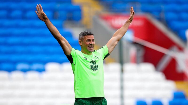 Jon Walters is expected to lead the line for Ireland in Cardiff. Photograph: Ryan Byrne/Inpho
