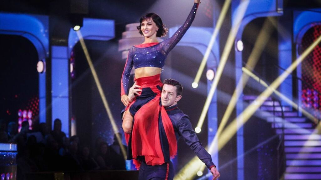 Finally we have lift-off: Aidan O’Mahony scored his first maximum of 30 points for his final dance. Photograph: RTE/Jon Barton