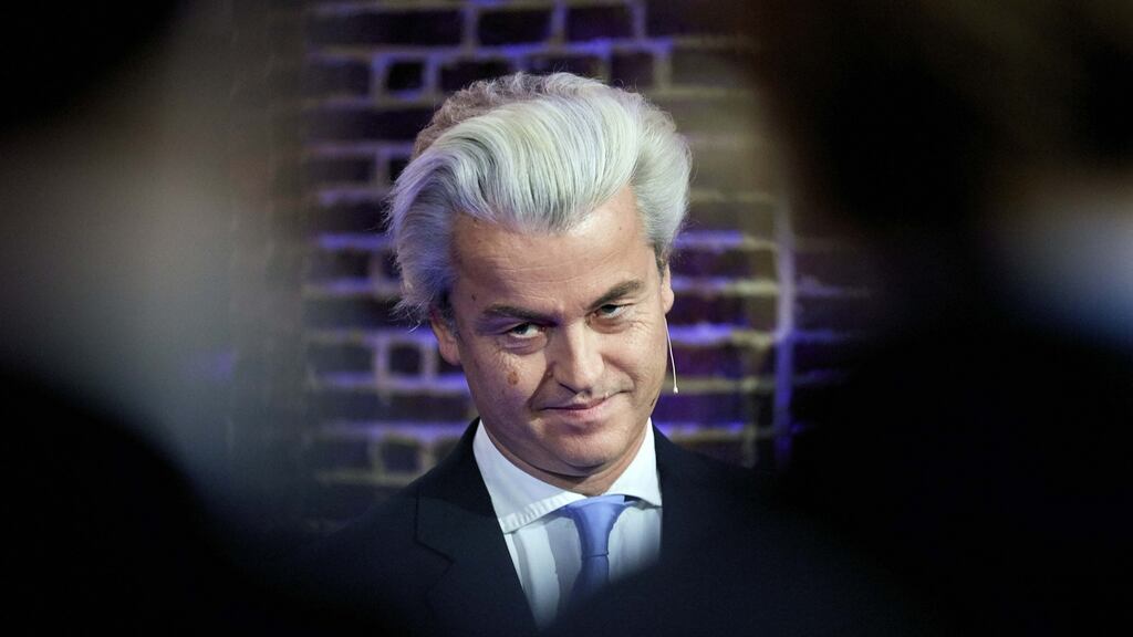 Dutch right-wing anti-immigrant politician Geert Wilders: warned that Dutch workers faced being priced out of their jobs. Photograph: Martijn Beekman/AFP/Getty Images