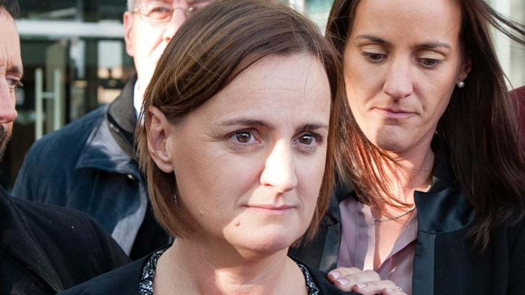 Kathleen Chada leaving Dublin Central Criminal Court this week after her husband Sanjeev was jailed for life for murdering their two sons. Photograph: Collins Courts