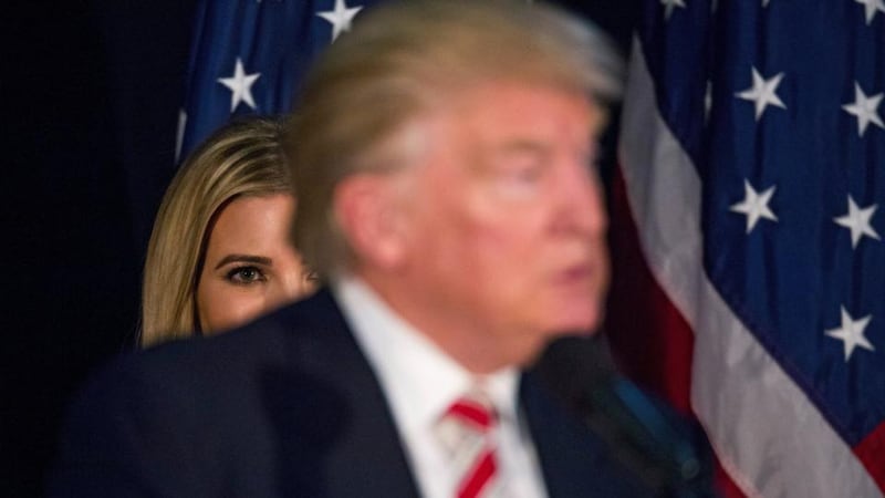 Ivanka and Donald Trump: The presence of the president-elect’s daughter, a businesswoman, at a meeting with the Japanese prime minister has yet to be explained. Photograph: Damon Winter/The New York Times