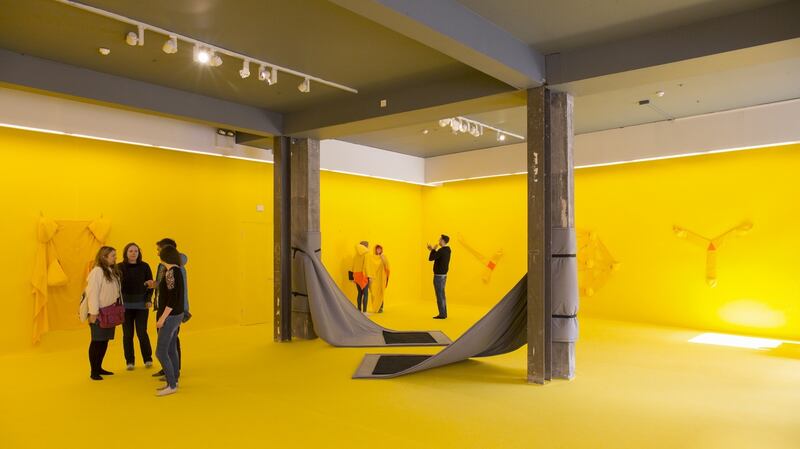 Rhona Byrne, Huddle tests, Installation view, Temple Bar Gallery + Studios. Photo: Kasia Kaminska