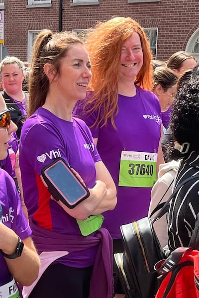 Yvonne Nolan and her brother David Nolan ran the Women's Mini Marathon in aid of Saplings School in Rathfarnham. Photograph: Tim O'Brien