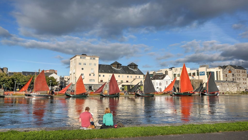 A flotilla sails by in Galway city for Culture Night 2016. File photograph: Joe O’Shaughnessy