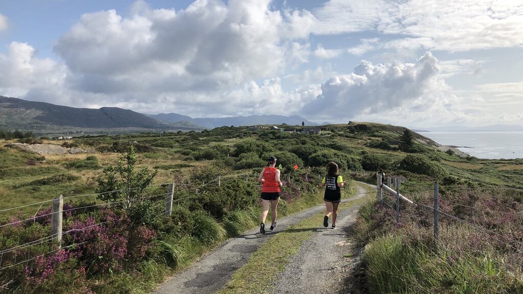 Runners at Bere Island parkrun in West Cork getting plenty of opportunity to practice hill training on their scenic running routes.