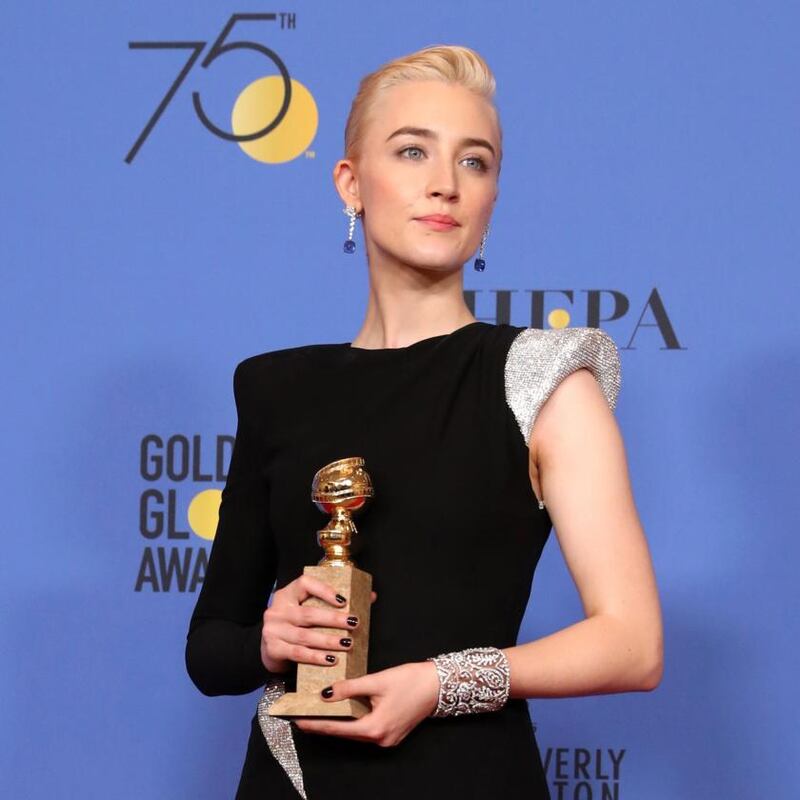 Saoirse Ronan won a Golden Globe for playing Christine McPherson in Lady Bird. Photograph: Mike Nelson/EPA