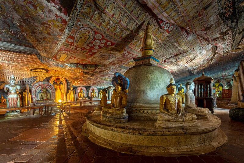 Explore the sacred Dambulla Cave Temple, Sri Lanka