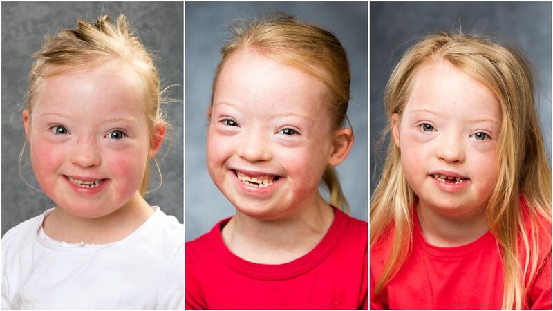 April photographed in 2016, ’17 and ’18. The youngest in her family, April has two older brothers, Ollie (10) and Thomas (9).