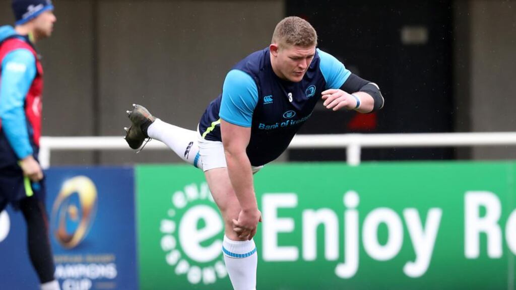 Leinster’s Tadhg Furlong is one of four nominees from the province for European Player of the Year. Photo: Billy Stickland/Inpho