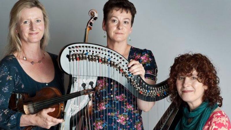 Nollaig Casey, Máire Ní Chathasaigh and Mairéad Ní Chathasaigh for festivals in Cork and Meath