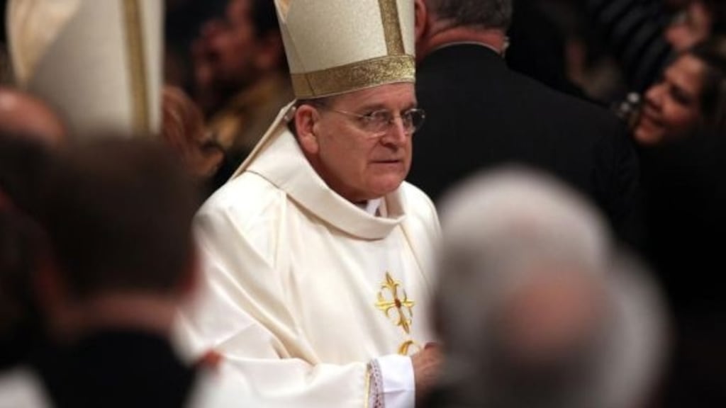 Cardinal Raymond Burke claimed that Covid-19 was being used “by certain forces, inimical to families and to the freedom of nations, to advance their evil agenda”. Photograph: Franco Origlia/Getty Image