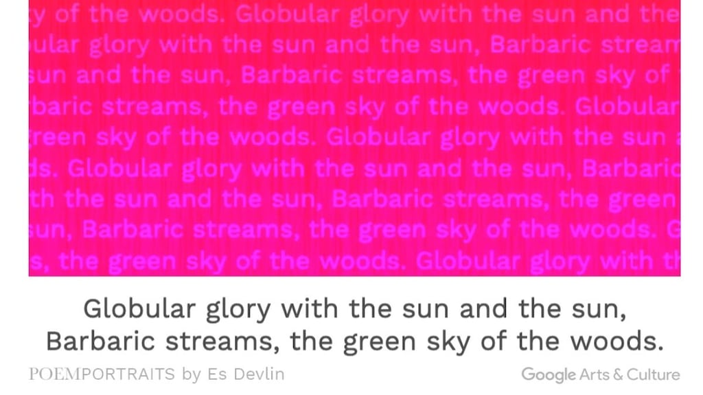 Poem Portraits is powered by Google AI