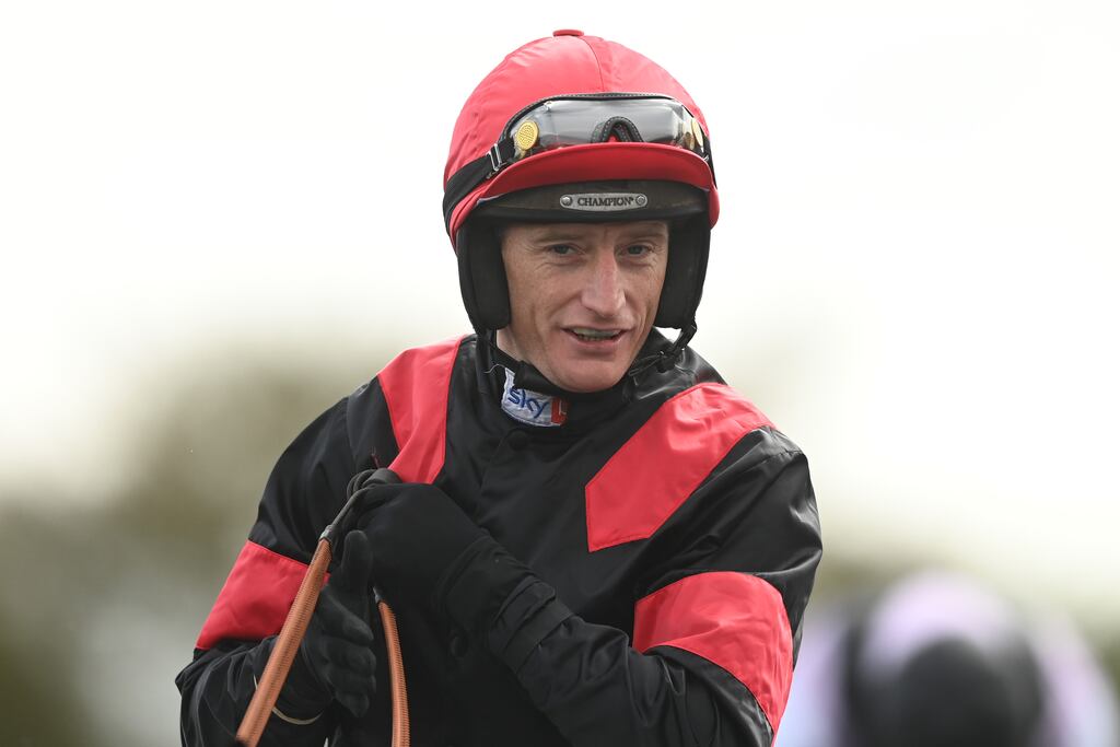 Jockey Daryl Jacob suffered a broken collarbone in a fall at Newbury on Friday. Photograph: Gareth Copley/Getty Images