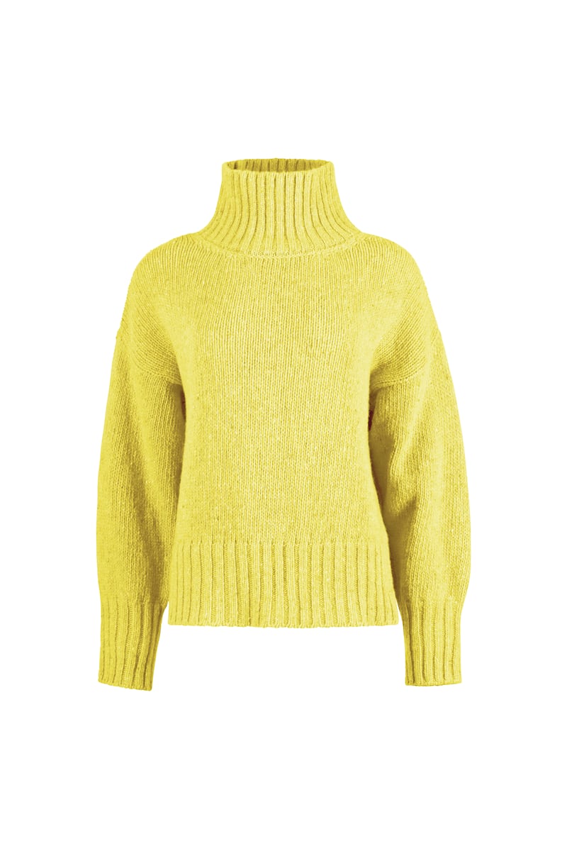 Paige polo neck in buttercup, €159.95, irelandseye.com