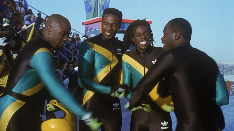 “Feel the rhythm, Feel the ride. Get on up, it’s bobsleigh time . . . Cool Runnings.” Photograph: Disney