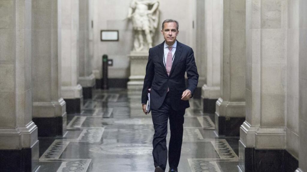 G overnor of the Bank of England Mark Carney inside the central bank’s headquarters. Photograph: Jason Alden/Bloomberg