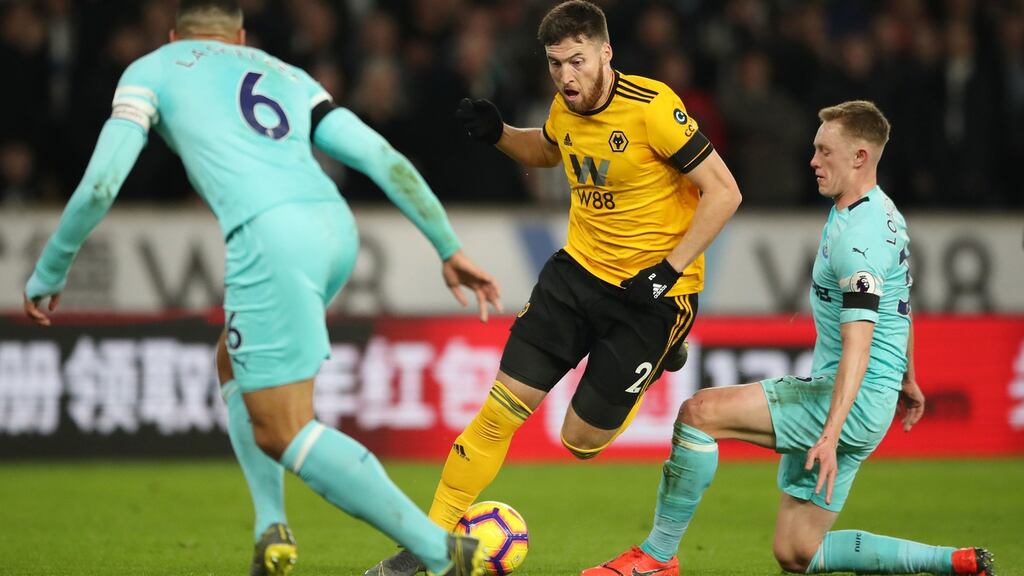 Matt Doherty has signed a new four-and-a-half-year deal with Wolves. Photograph: Nick Potts/PA