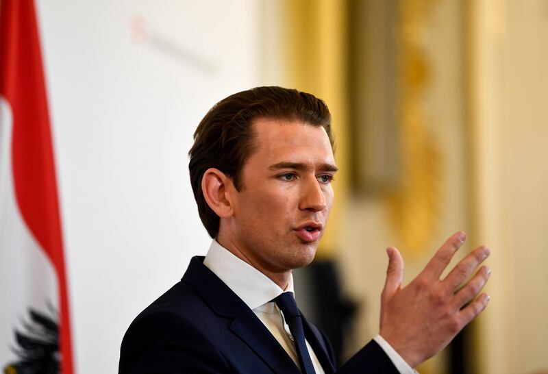 Sebastian Kurz: ‘In order to pursue our agenda and bring about change, I had to be willing to endure quite a lot.’ Photograph: Christian Bruna/EPA