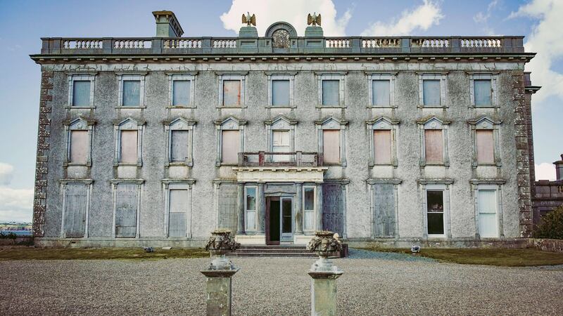 The front of the mansion.