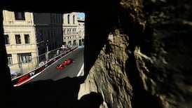 Charles Leclerc takes pole after chaotic qualifying session in Azerbaijan