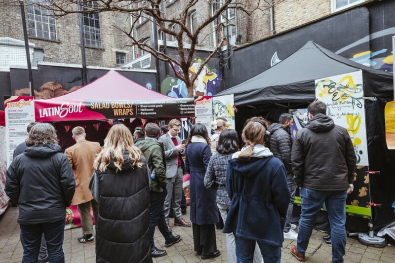 Emerald Eats attracts a crowd. Photograph: Kerb+