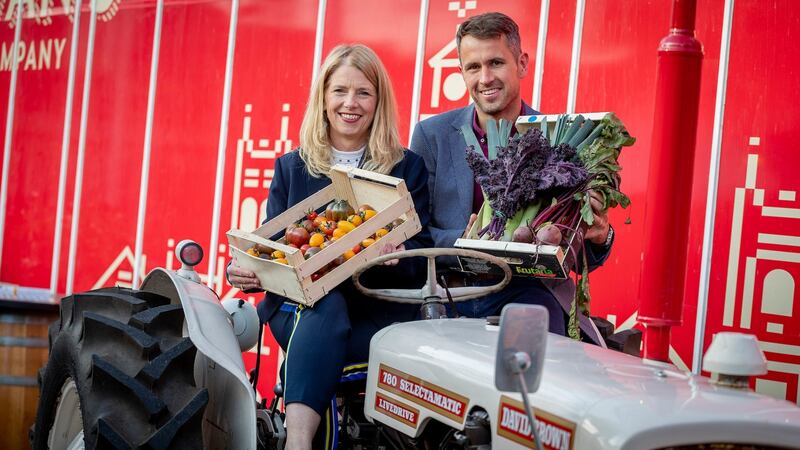 Savour Kilkenny festival director Marian Flannery and Newstalk presenter Kieran Cuddihy