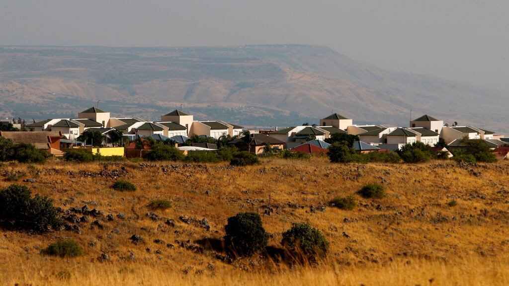 The Jewish settlement of Qatzrin in the Israeli occupied Golan Heights. Photograph: Jalaa Marey/AFP/Getty Images