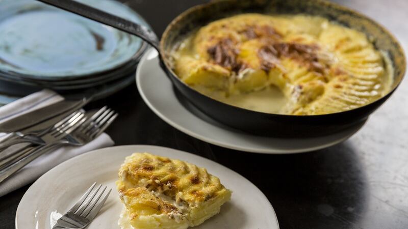 Dauphinoise potatoes. Photograph: Emma Jervis
