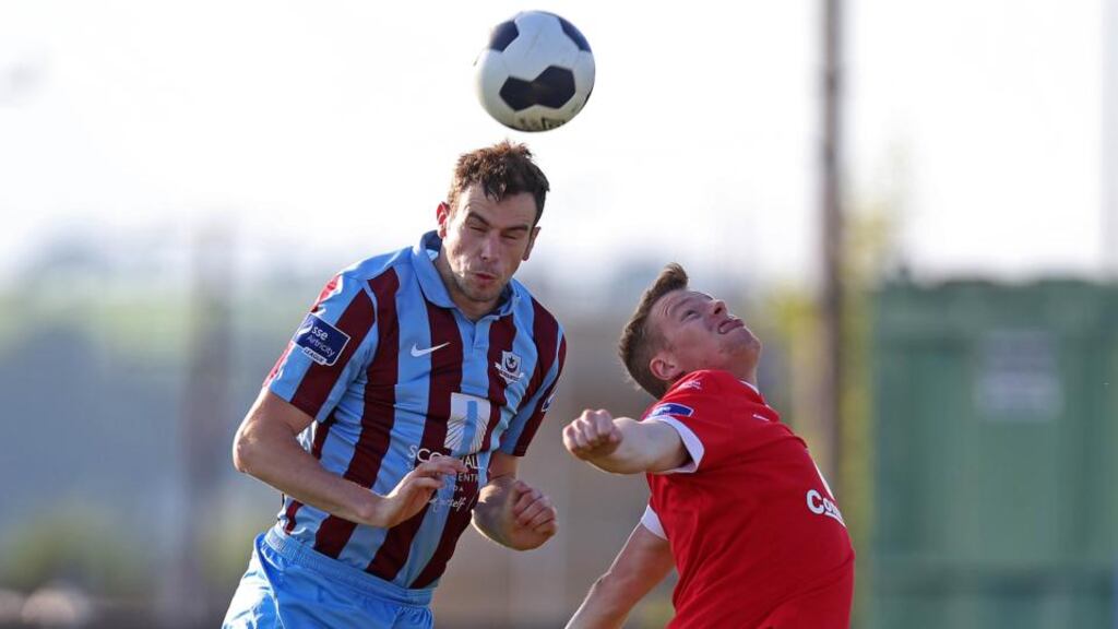 Drogheda’s Paul Andrews in action against Sligo Rovers’ Danny North. Andrews ruturns from suspension for new manager Damien Richardson’s side. Photo: Donall Farmer/Inpho
