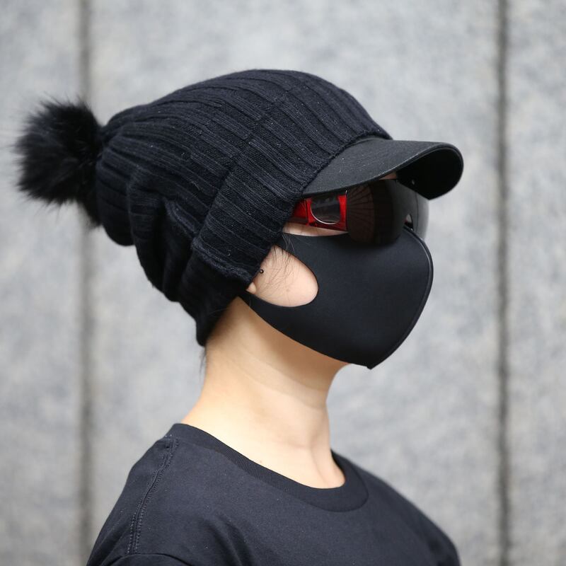 One of the protesters who spoke to The Irish Times. Photograph: Nick Bradshaw