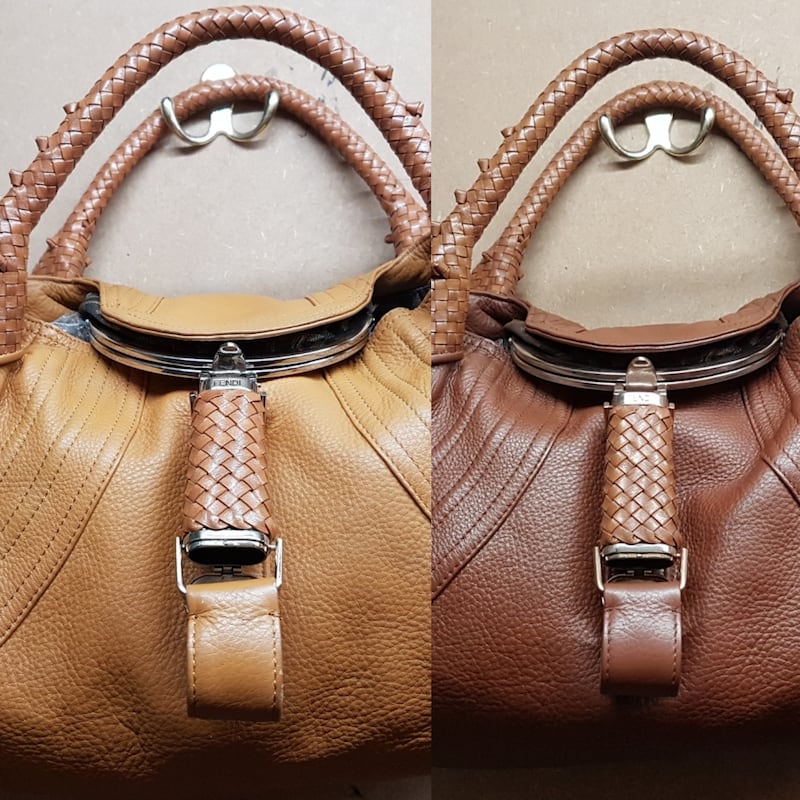 A Fendi bag cleaned and recoloured by Handbag Therapy