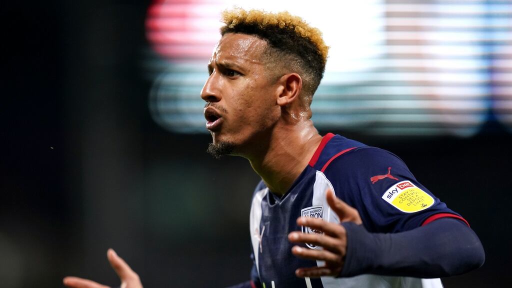 West Bromwich Albion’s Callum Robinson has tested positive for Covid-19. Photograph: Nick Potts/PA