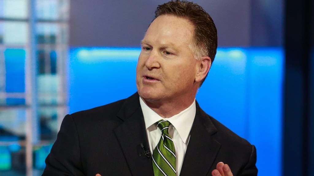 Mark Trudeau, chief executive officer of Mallinckrodt, said the company’s “acquire to invest” strategy was working. Photograph: Chris Goodney/Bloomberg