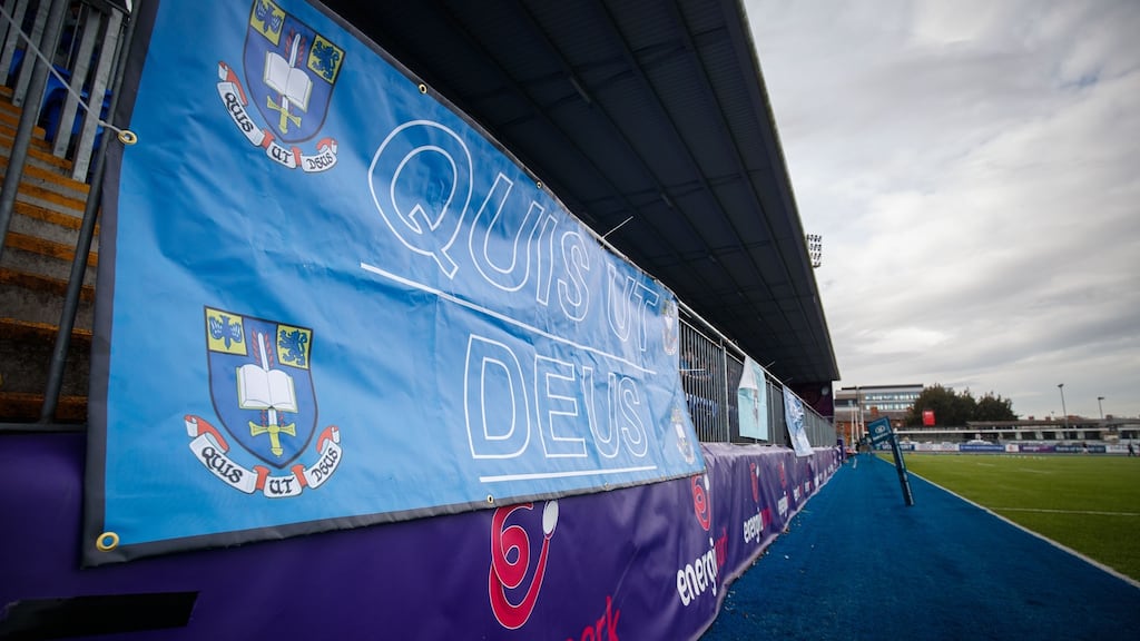 Last month nine players on a Leinster Pro14 squad all came from the same Dublin school, St Michael’s College. File photograph: Inpho