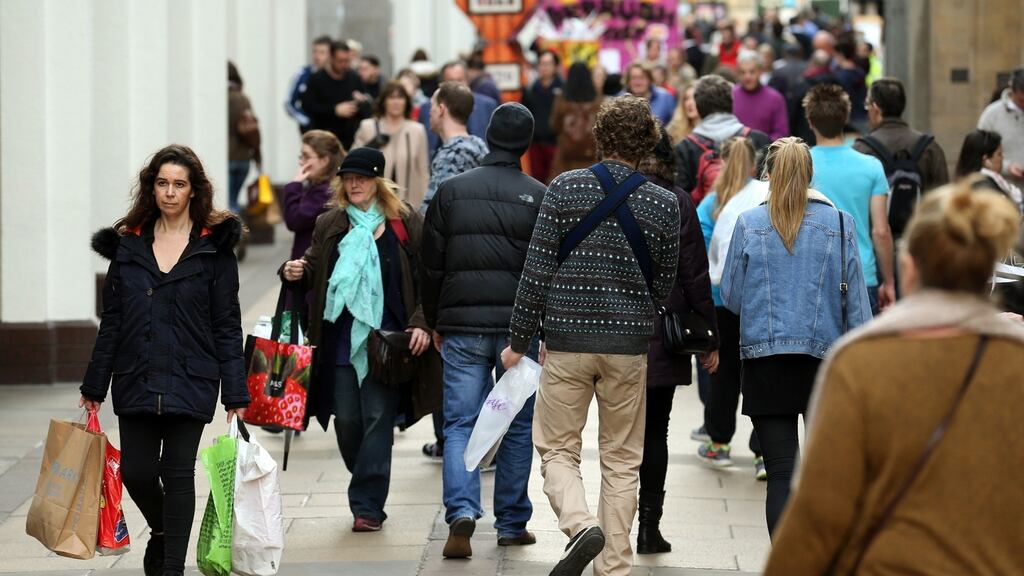 While the second-quarter’s robust pace of consumer spending will probably not be sustained, economists are optimistic that spending will remain solid. Photograph: Chris Radburn/PA Wire