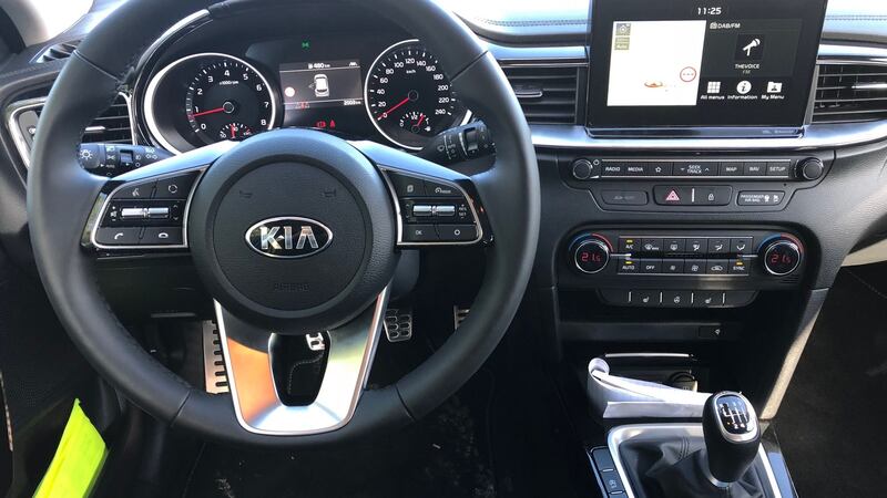 Inside the Kia Ceed lies a world of black plastics