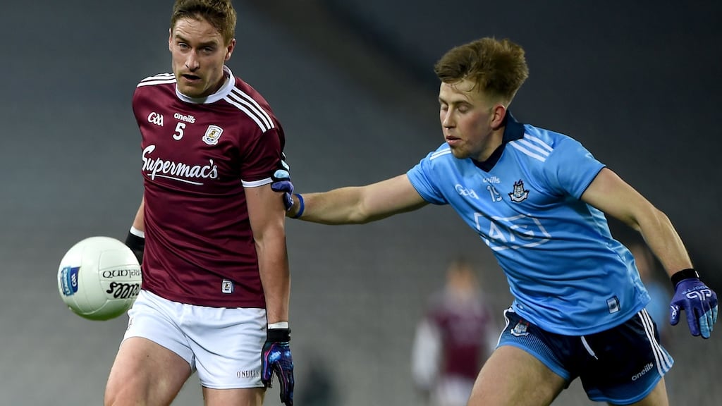Galway’s Gary O’Donnell, pictured in action against Sean Bulger of Dublin, is around long enough to recall when Sligo got the better of the Tribesmen back in 2010 and again in 2012. Photograph: Tommy Grealy/Inpho