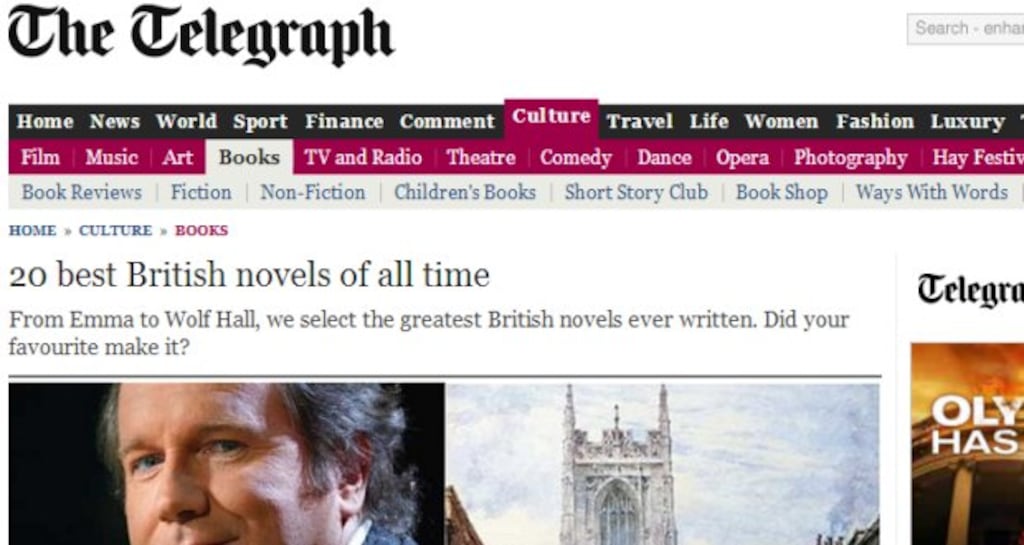 A screen grab of the orginal Telegraph article posted earlier today.