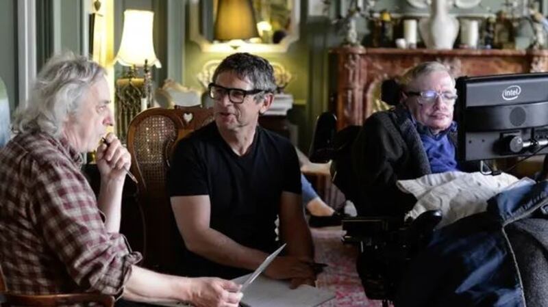 Malcolm Perry, Andrew Strominger and Stephen Hawking in Black Holes: The Edge of All We Know. Photograph: Sandbox Films