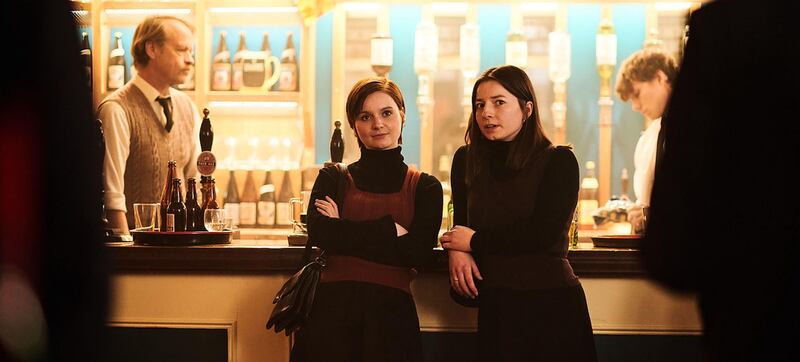 Hazel Doupe and Lola Petticrew in Say Nothing