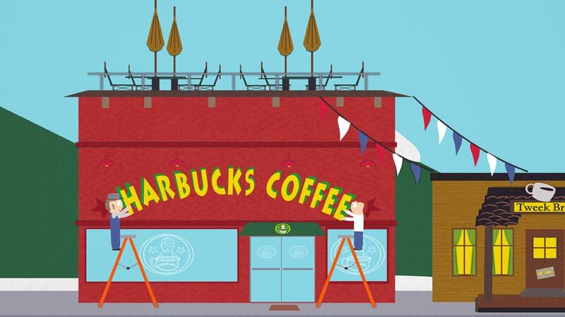The South Park episode, Gnomes, was pure genius. Mr Tweek, the owner of a local, independent coffee shop, fears for his business when Harbucks, a big bad corporation, comes to town with a new outlet right next door to his own.