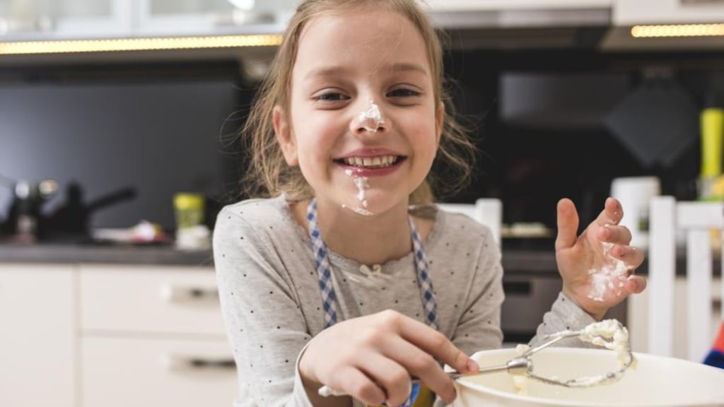 Simply baking: by doing activities they love, children can feel confident and strong and forget their self-consciousness. Photograph: iStockphoto