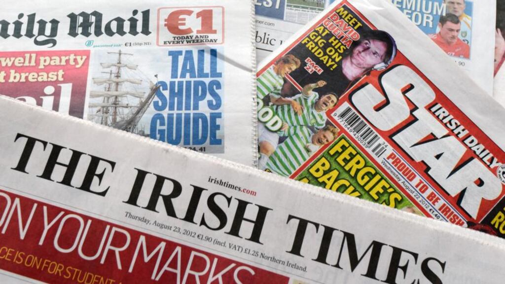 Every €1 spent in print advertising returns up to €39 for the retail sector, according to recent research. Photograph: Alan Betson