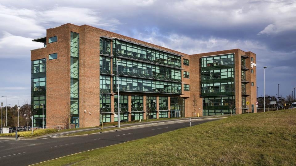 Block B at Liffey Valley Office Campus: five-storey building has a floor area of 5,774 s q m (62,151 sq ft) and is producing a rent roll of €1,133,957