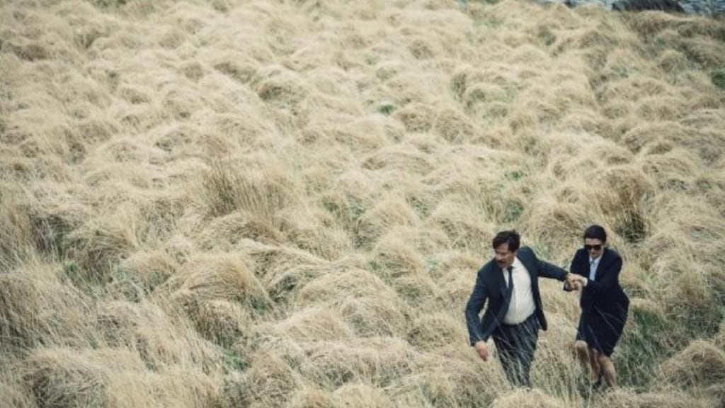 Colin Farrell and Rachel Weisz in ‘The Lobster’