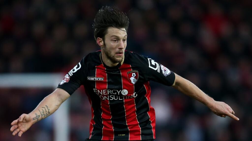 Harry Arter of Bournemouth: “I knew in the back of my mind I’d get a chance to play at international level for Ireland.” Photograph: Jordan Mansfield/Getty Images