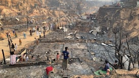 Rohingya children separated from families by deadly fire at Bangladesh camp