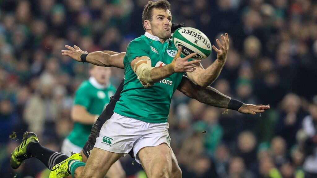 Ireland’s Jared Payne had been sidelined since the November meeting with Australia. Photograph: Billy Stickland/Inpho
